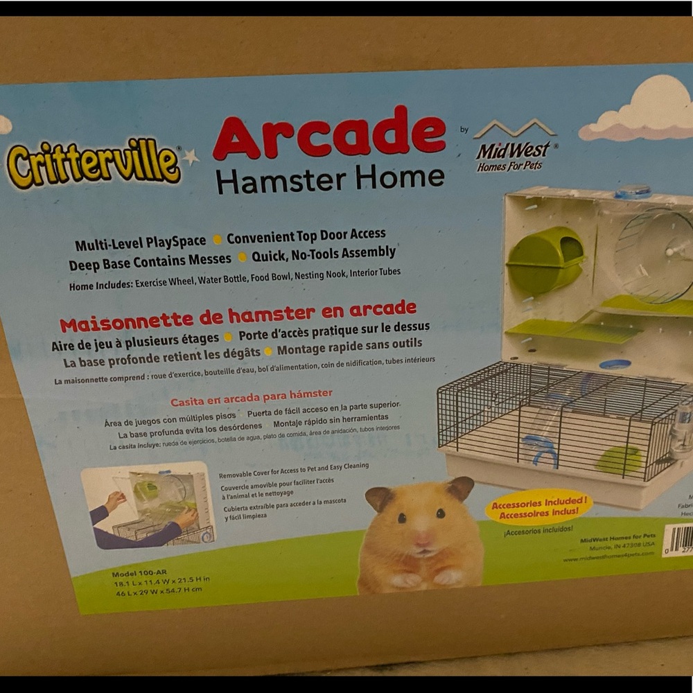 Critterville hamster arcade cage